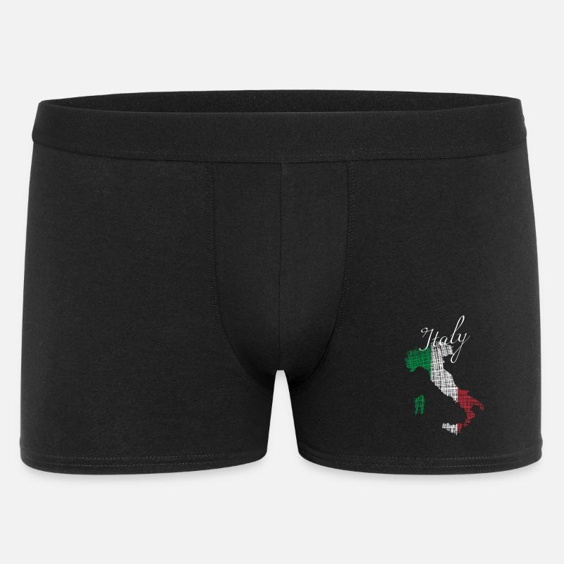 Italienische Silhouette mit Script - Männer Boxer Shorts - Schwarz