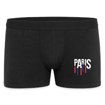 Souvenir Bleu Rouge Paris - Hommage à la France - Boxer Homme - noir - Devant
