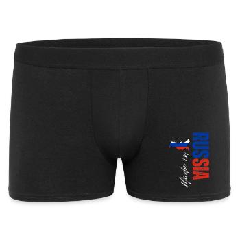 Fabriqué en Russie, design vertical - Boxer Homme - noir - Devant
