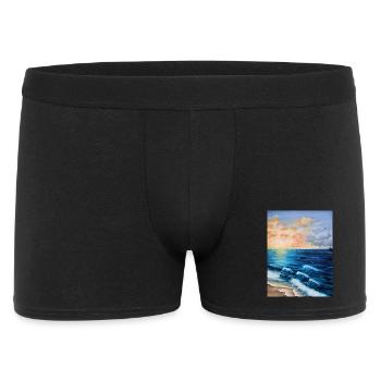 Peinture de l’aube sur les mers orageuses - Boxer Homme - noir - Devant
