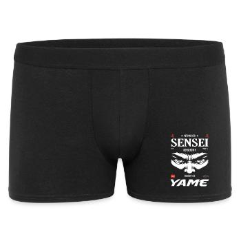 Sensei Böse Blick – Yame Design - Männer Boxer Shorts - Schwarz - Vorne