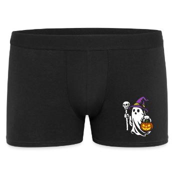 Ghost, Halloween Party Costume - Pumpkin - Men's Boxer Shorts - black - Front