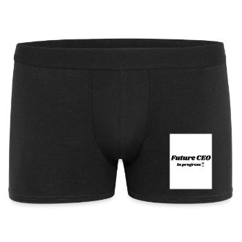 Zukunftsorientierter CEO Impfstoff Design - Männer Boxer Shorts - Schwarz - Vorne