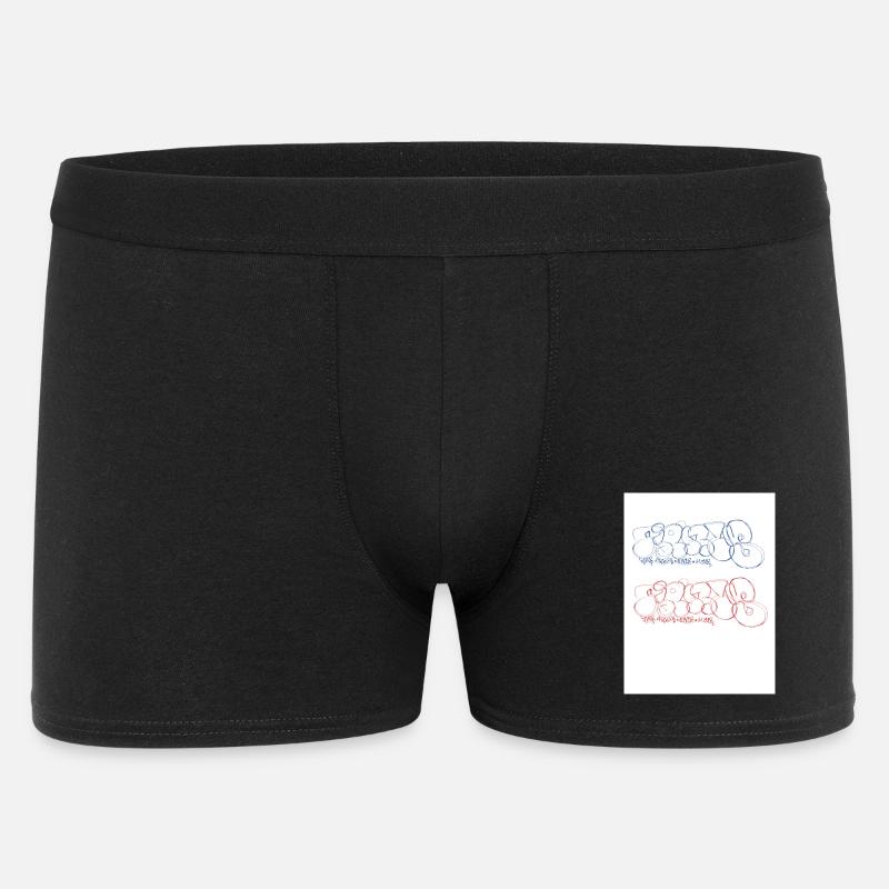 Paris Bubble Paris Throw-up Paris Graffiti - Männer Boxer Shorts - Schwarz