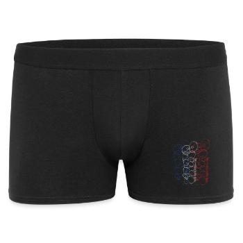 Paris Abstract Sketch in Blue, White and Red - Men's Boxer Shorts - black - Front