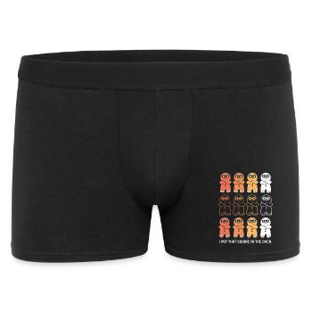 Grossesse Naissance Pain d’épices Noël - Boxer Homme - noir - Devant