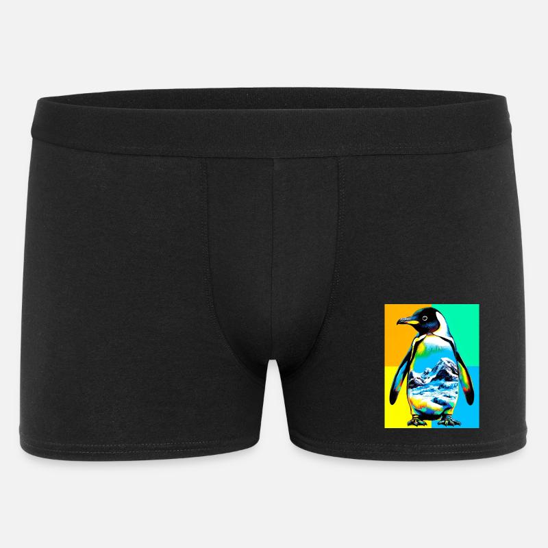 Pinguin - Männer Boxer Shorts - Schwarz