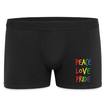Rainbow Peace Love Pride - Men's Boxer Shorts - black - Front