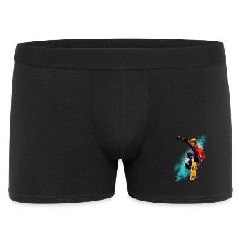Skateboard Jump Neon Splash - Men's Boxer Shorts - black - Front