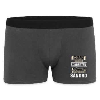 Sandro le plus bel homme façonné par Dieu Design - Boxer Homme - charbon - Devant