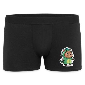 Capybara Dino Dinosaur - Men's Boxer Shorts - black - Front