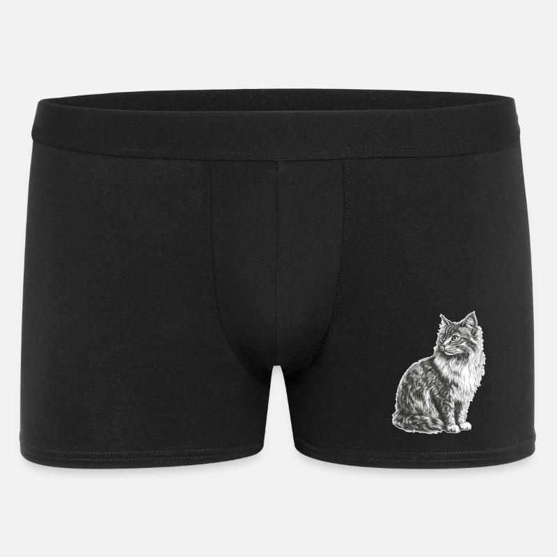 Chat - Boxer Homme - noir