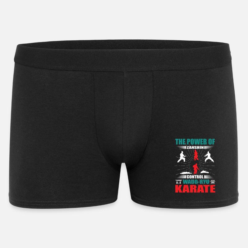 Wado-Ryu Karate Zanshin Design - Men's Boxer Shorts - black