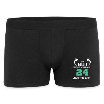 That's how good you look at 24 - Men's Boxer Shorts - black - Front