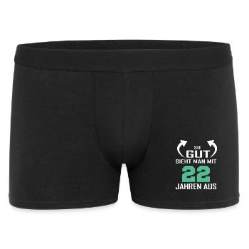 That's how good you look at 22 - Men's Boxer Shorts - black - Front