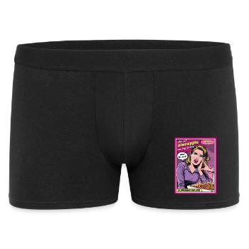 No pineapple on pizza - Men's Boxer Shorts - black - Front