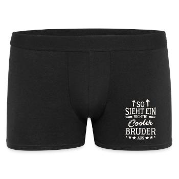 This is what a really cool brother looks like - Men's Boxer Shorts - black - Front