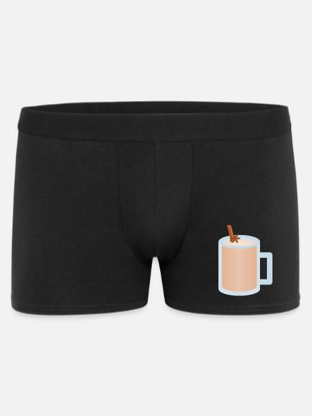 Chai Latte Mug Illustration - Men's Boxer Shorts - black