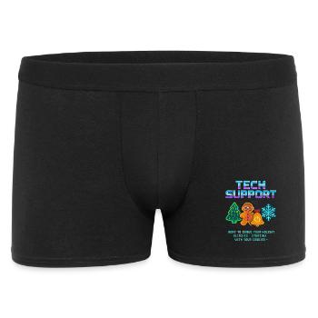 Soutien technique drôle pour déboger Noël - Boxer Homme - noir - Devant