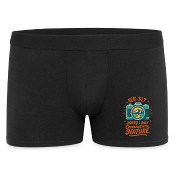 Nature instead of Wi-Fi - Men's Boxer Shorts - black - Front