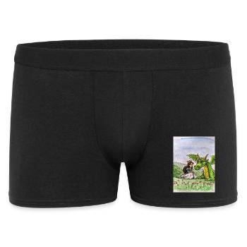 Princess and Dragon Meadow Bond - Men's Boxer Shorts - black - Front