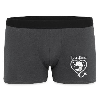Lasso de cœur de danse en ligne - Boxer Homme - charbon - Devant
