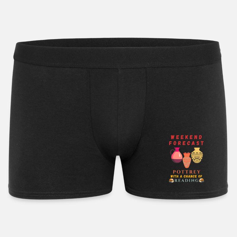 Wochenendvorhersage: Töpferei mit Lesechance  - Männer Boxer Shorts - Schwarz