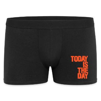 Aujourd’hui est le jour - Boxer Homme - noir - Devant