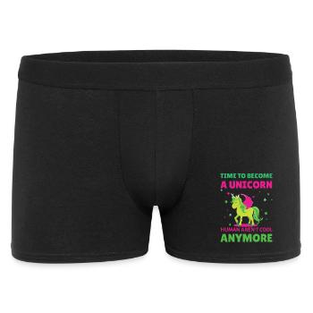Time to become unicorn - Men's Boxer Shorts - black - Front