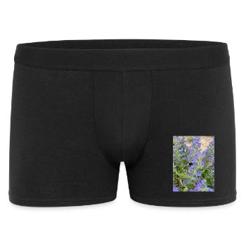 Motif adapté aux fleurs de lilas - Boxer Homme - noir - Devant