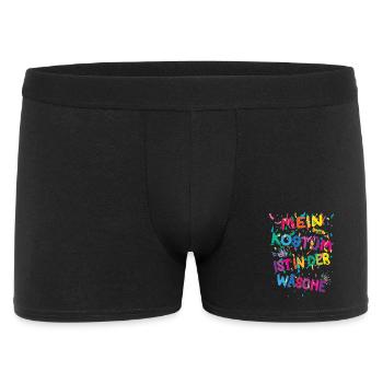 Costume de carnaval Mon costume est à la lavage - Boxer Homme - noir - Devant
