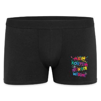 Costume de carnaval Mon costume est à la lavage - Boxer Homme - noir - Devant