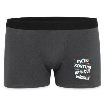 Costume de carnaval Mon costume est à la lavage - Boxer Homme - charbon - Devant