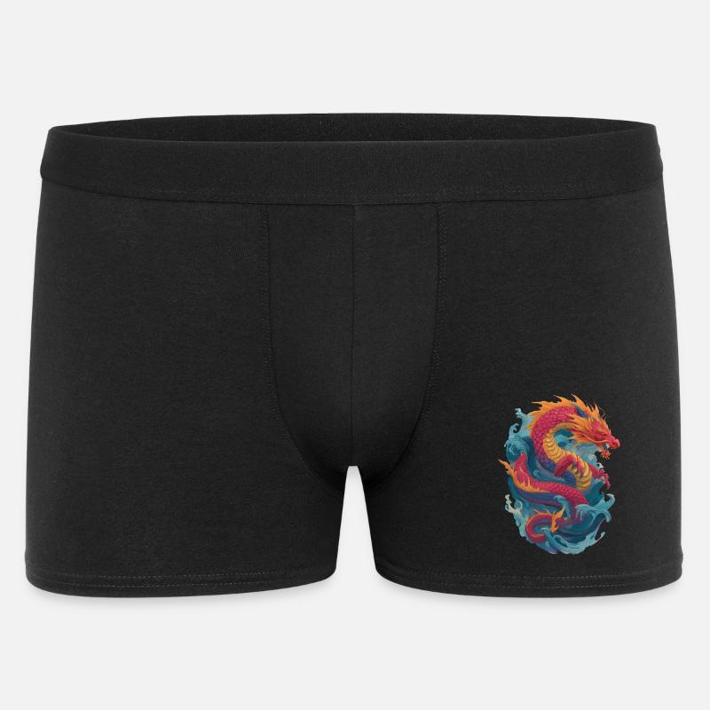 Drache - Männer Boxer Shorts - Schwarz