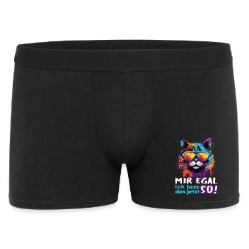 Je m’en fous! Je vais laisser ça comme ça maintenant ! - Boxer Homme - noir - Devant