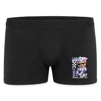 Colorful Bear Style Smile Every Day - Men's Boxer Shorts - black - Front