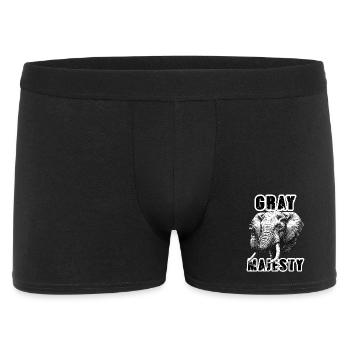 Elephant Gray Majesty Power - Men's Boxer Shorts - black - Front