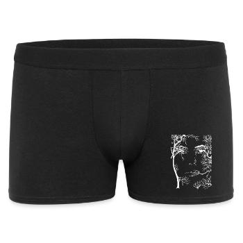 The Face of the Forest (white) - Men's Boxer Shorts - black - Front