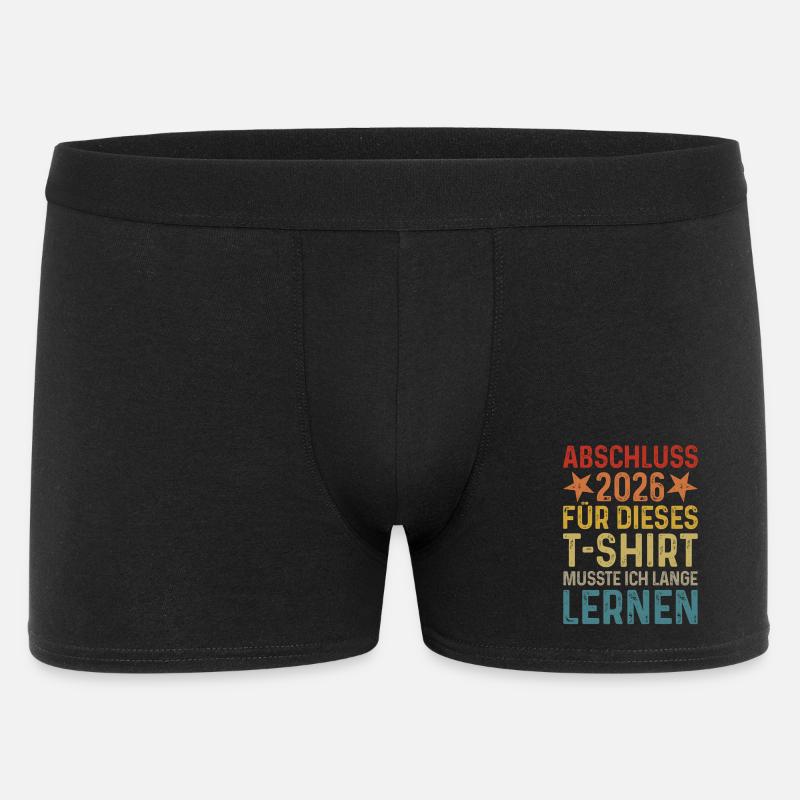 Dimission 2026 Jeg måtte studere længe til T-shirten - Boxer Shorts til mænd - sort