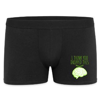 I Think You Dropped This Brain Sarcasm Humor - Men's Boxer Shorts - black - Front