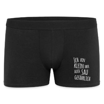 Je suis petit mais aussi très dangereux / Je dis - Boxer Homme - noir - Devant
