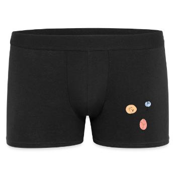 Pastel Blossoms Delicate Line Art - Men's Boxer Shorts - black - Front