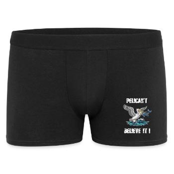 Humour Pélican Pelican't Believe It - Boxer Homme - noir - Devant