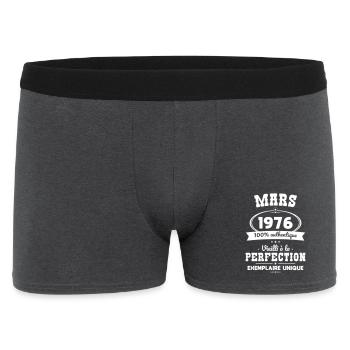 50th Anniversary - March 1976 Perfection - Men's Boxer Shorts - charcoal grey - Front