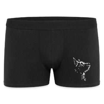 Berger Picard Silhouette Hunde Hund Wilsigns - Männer Boxer Shorts - Schwarz - Vorne