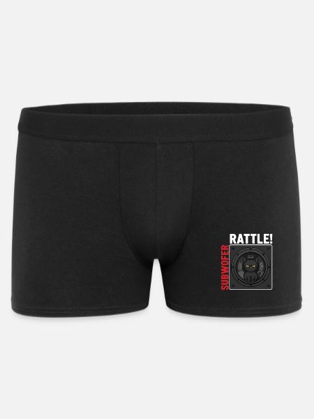 Subwoofer Rattle Chat Musique Basses - Boxer Homme - noir