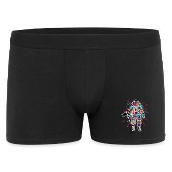 Space Astronaut Scribble Doodles Color - Men's Boxer Shorts - black - Front
