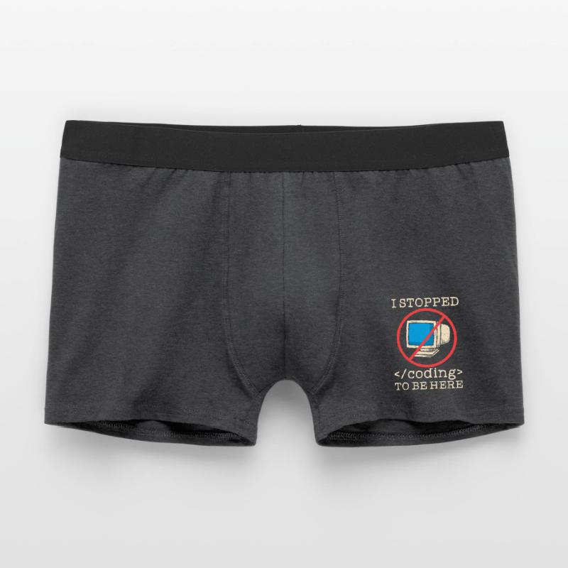 Coding funny saying programmer Men's Boxer Shorts