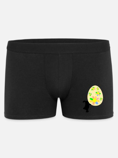 Osterhase Hase Ostergeschenke Ostereier - Männer Boxer Shorts - Schwarz
