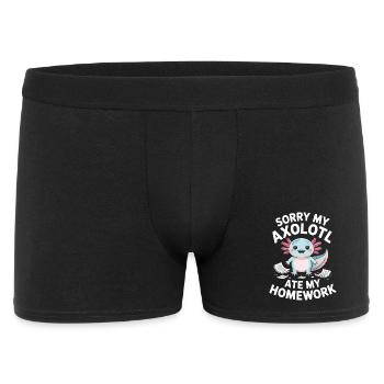 Axolotl Ate My Homework - Men's Boxer Shorts - black - Front